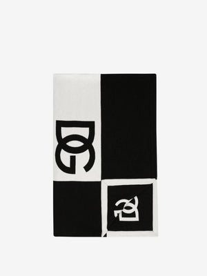 Dolce & Gabbana Small Blanket With Logo White