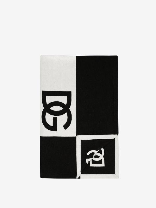 Dolce & Gabbana Small Blanket With Logo White