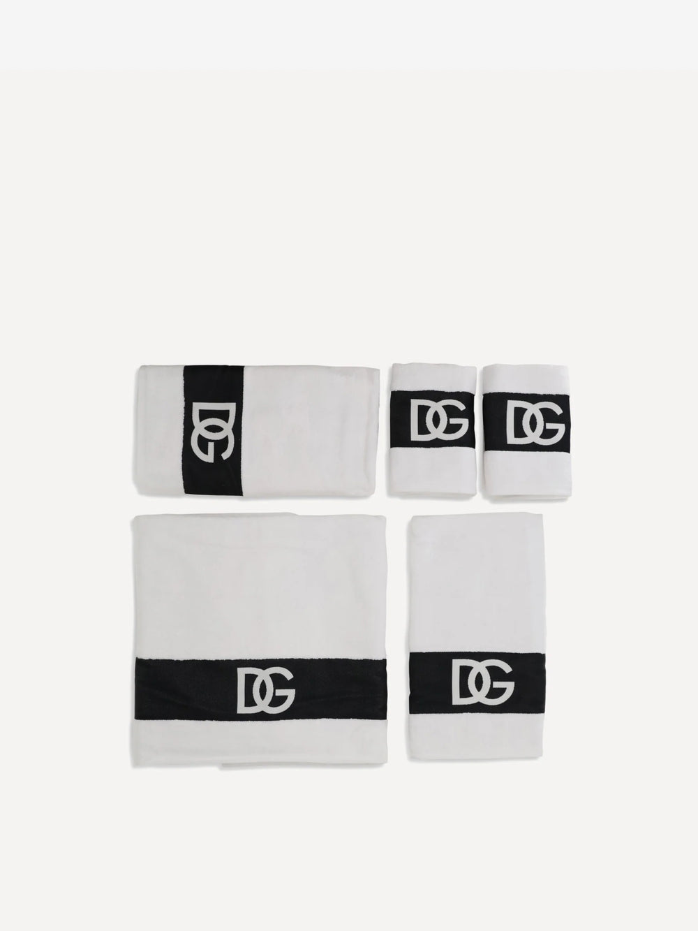 Dolce & Gabbana Towels Set Of 5 White
