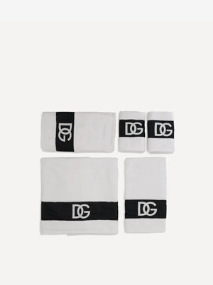 Dolce & Gabbana Towels Set Of 5 White