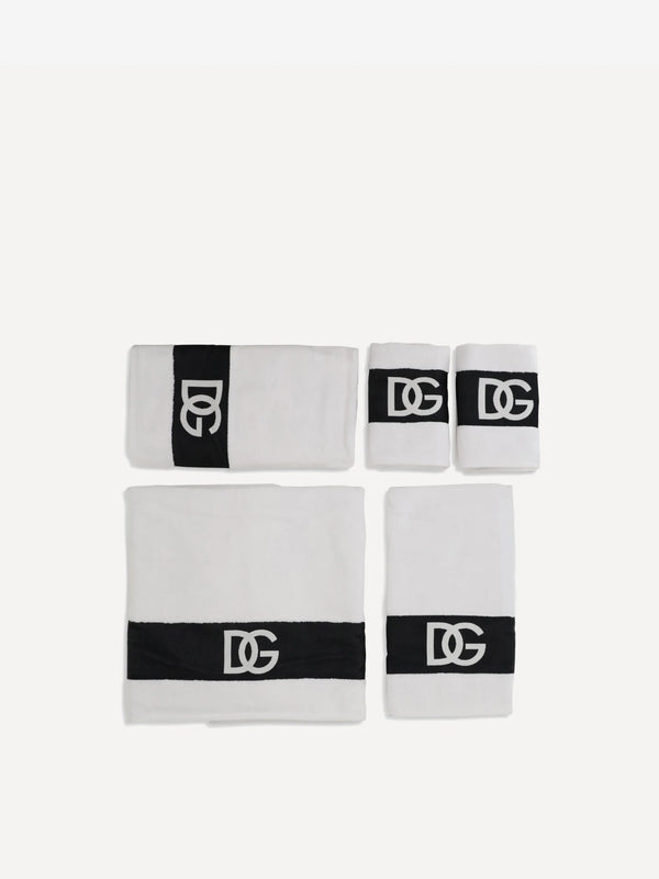 Dolce & Gabbana Towels Set Of 5 White