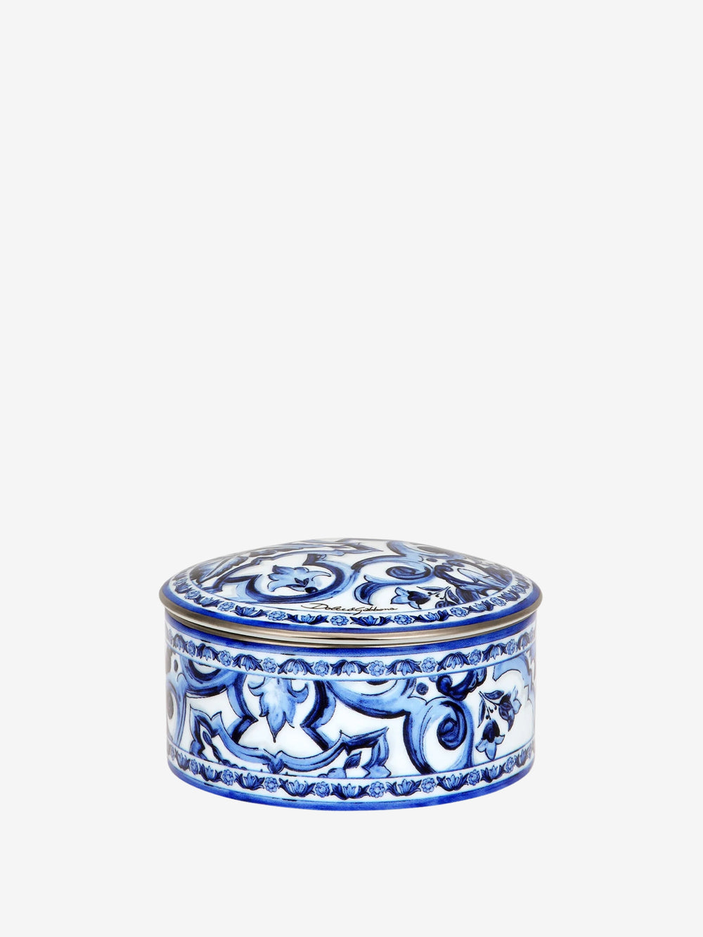Dolce & Gabbana Decorated Porcelain Box Blue