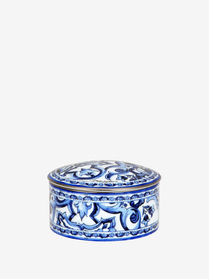 Dolce & Gabbana Decorated Porcelain Box Blue