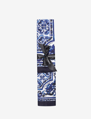 Dolce & Gabbana Linen Placemat & Napkin Set Blue