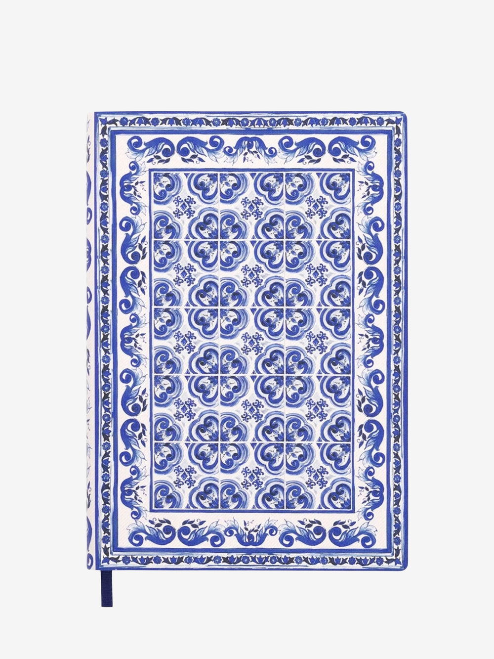Dolce & Gabbana Medium Blank Notebook Textile Cover Blue