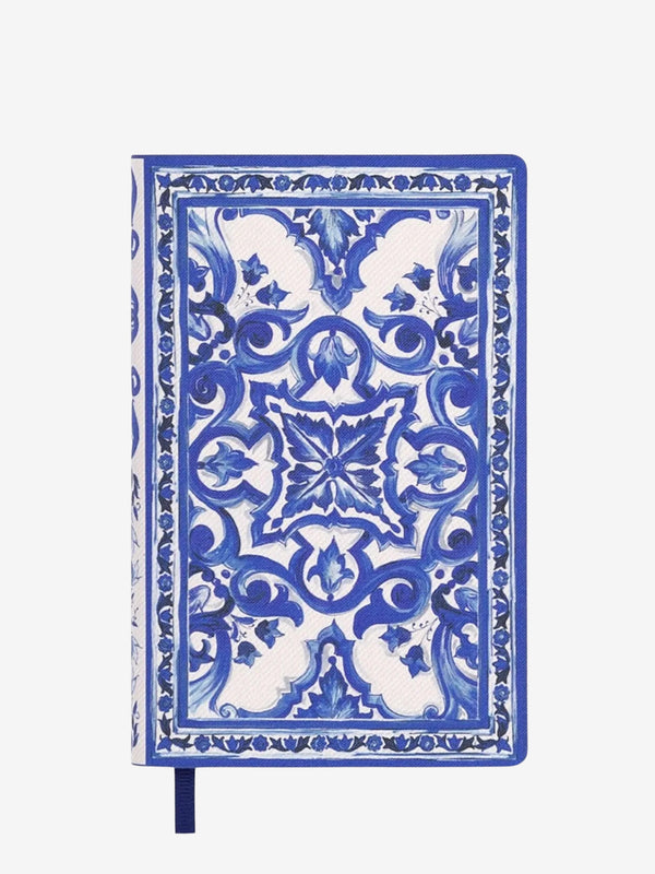 Dolce & Gabbana Small Ruled Notebook Textile Cover Multi