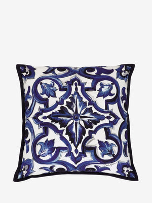 Dolce & Gabbana Canvas Cushion Small Blue