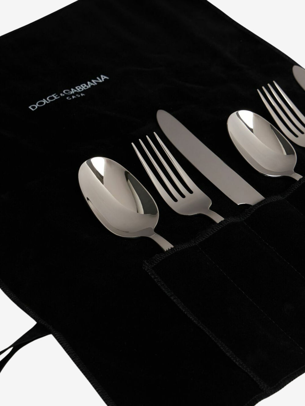 Dolce & Gabbana 4 Piece Inox Flatware Set Silver