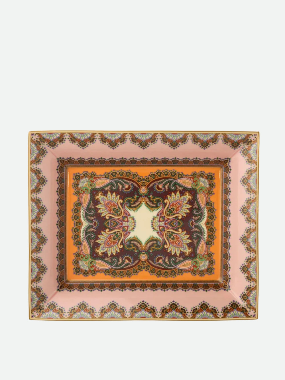 Etro Thistle Rectangular Tray 20X16 H. 4 Cm  Multi