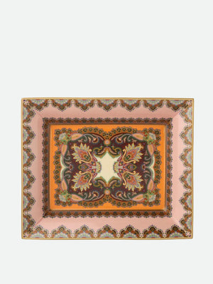 Etro Thistle Rectangular Tray 20X16 H. 4 Cm  Multi