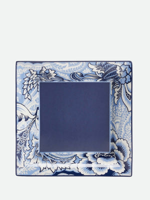 Etro Bloom Square Tray 16X16 H. 4 Cm Blue-White