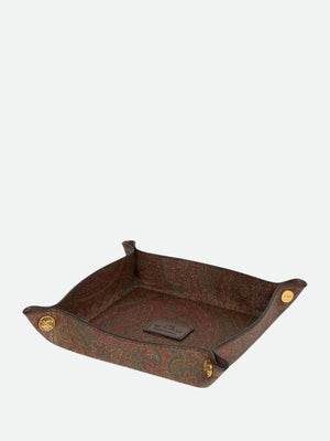 Etro Arnica Square Tray 25X25  Brown