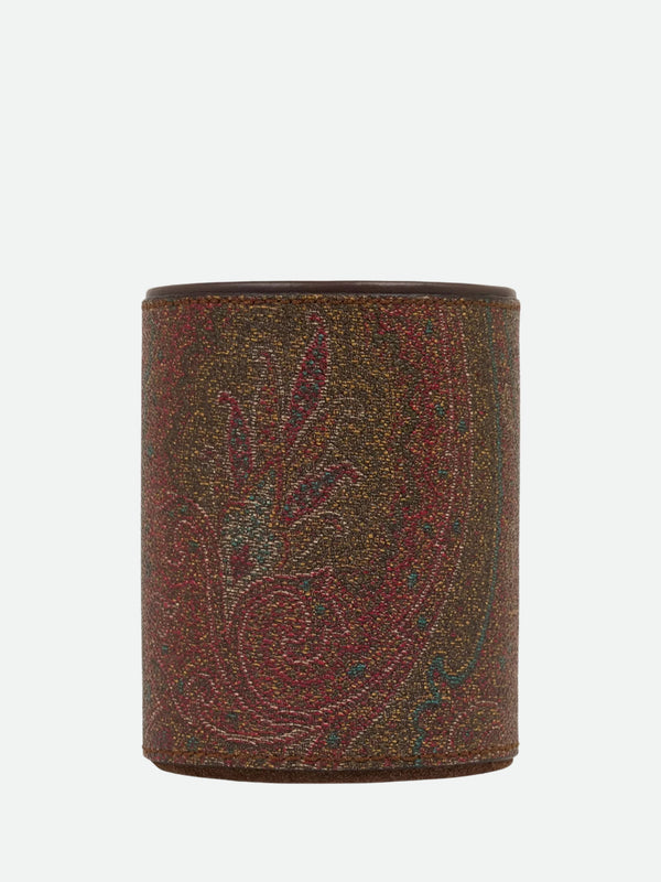 Etro Arnica Pen Holder Diam. 10 H. 8,5  Brown