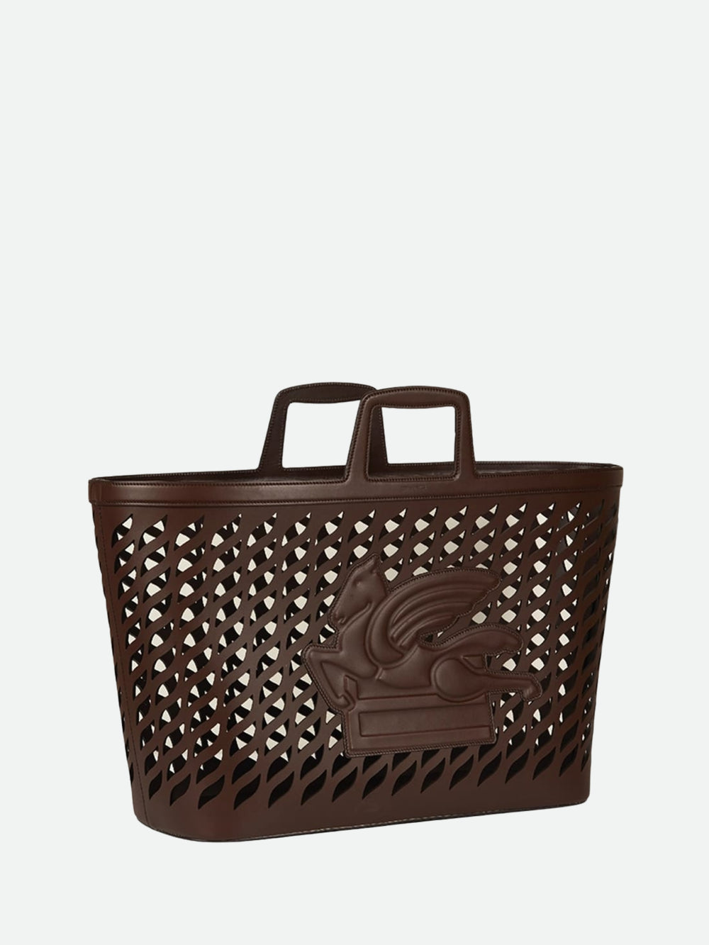 Etro Drill Leather Basket 50X21 H. 36 Cm Brown