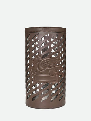 Etro Drill Vase Diam. 16 H. 30,5 Cm  Brown