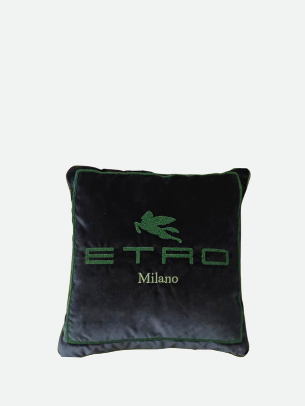 Etro Sponge Embroidered Cushion W/Cord 45X45  Multi