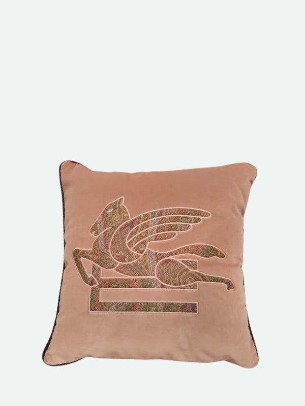 Etro Somerset Embroidered Cushion W/Cord 45X45  Dusty Pink