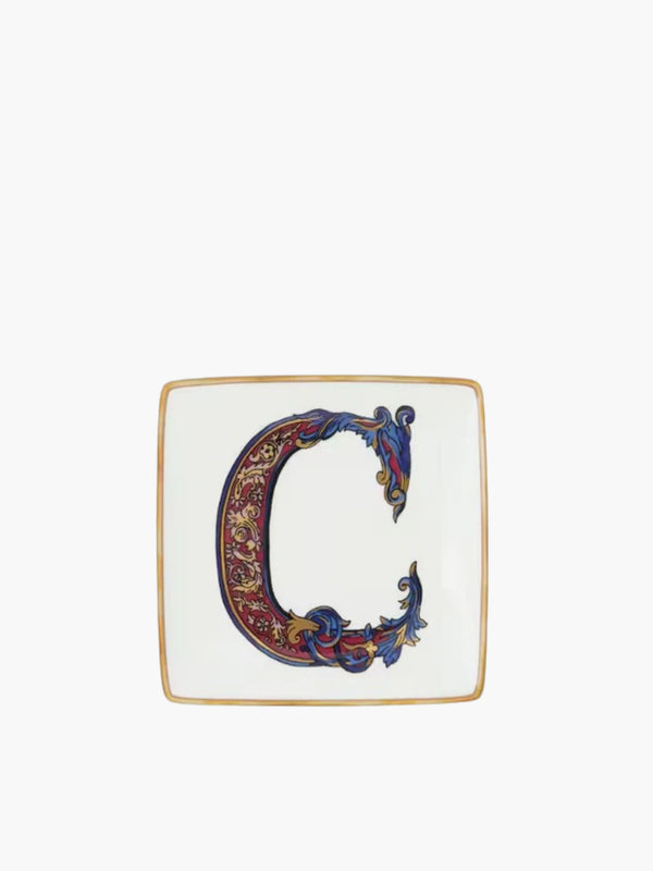 Versace  Holiday Alphabet C Bowl 12 Cm Sq. Flat