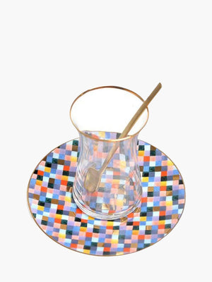 Zarina Istikana Cups W Sau W Spoons Mosaic S6