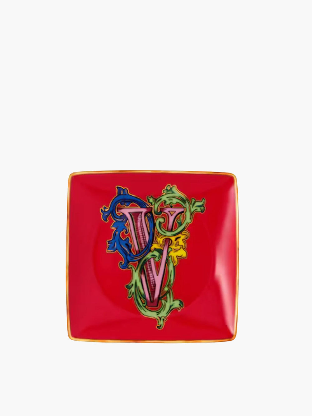 Versace  Holiday Alphabet V Bowl 12 Cm Sq. Flat