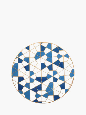 Zarina Dessert Plate 20.5Cm Geo Blue S6