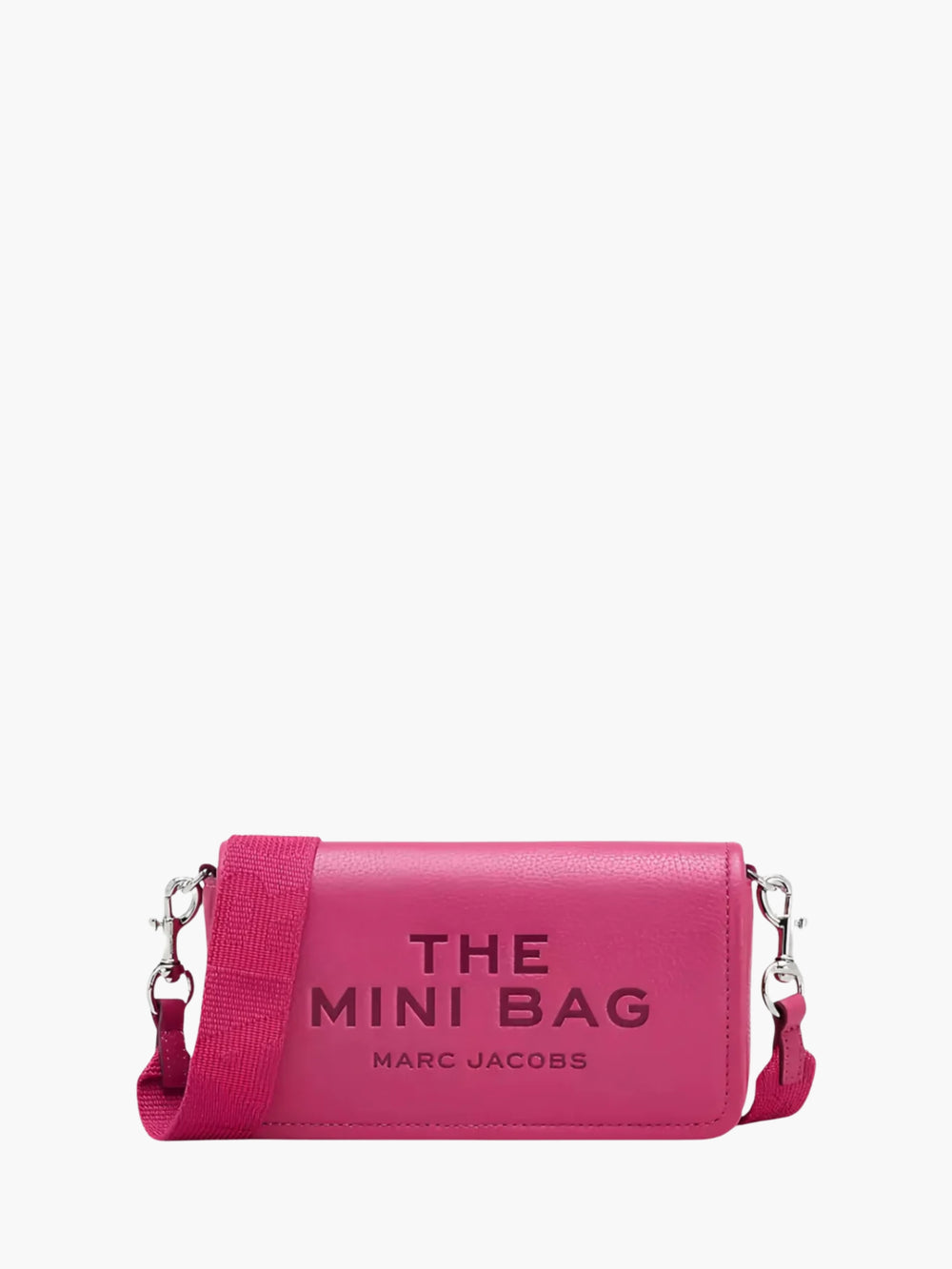 Marc Jacobs Bag Leather Mini Crossbody Raspberry