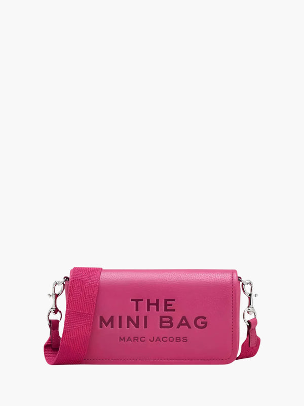 Marc Jacobs Bag Leather Mini Crossbody Raspberry