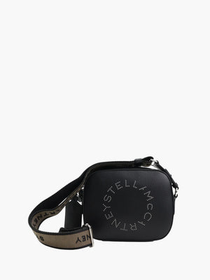 Stella Mccartney Bag Logo Camera Bag Eco Embossed Grainy Alter Black