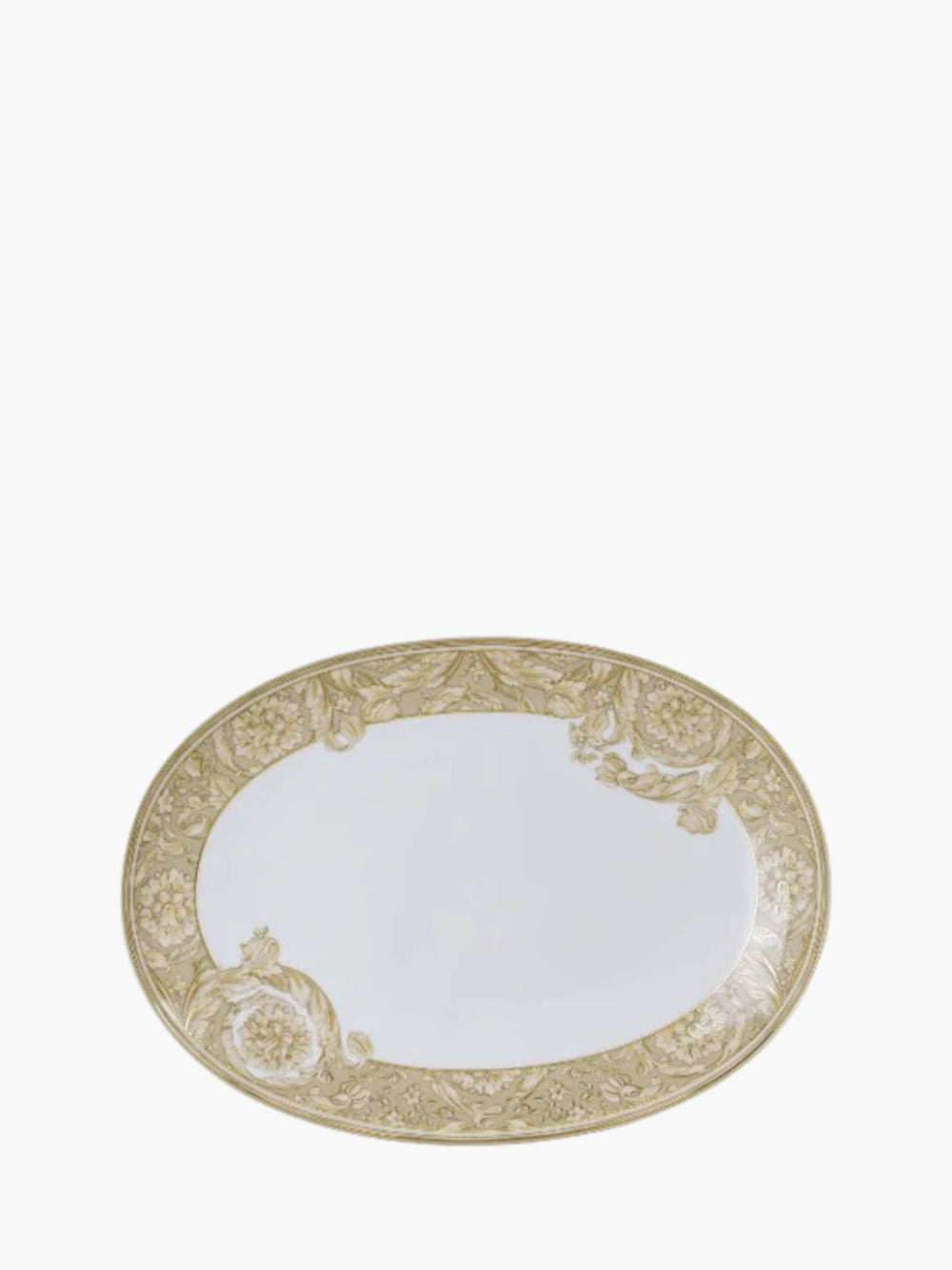 Versace  Barocco  Platter 33 Cm Beige