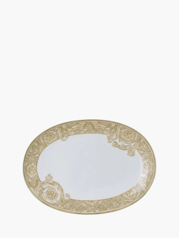 Versace  Barocco  Platter 33 Cm Beige