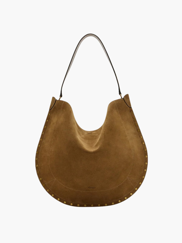 Isabel Marant Oskan Hobo Soft Shoulder Bag Taupe