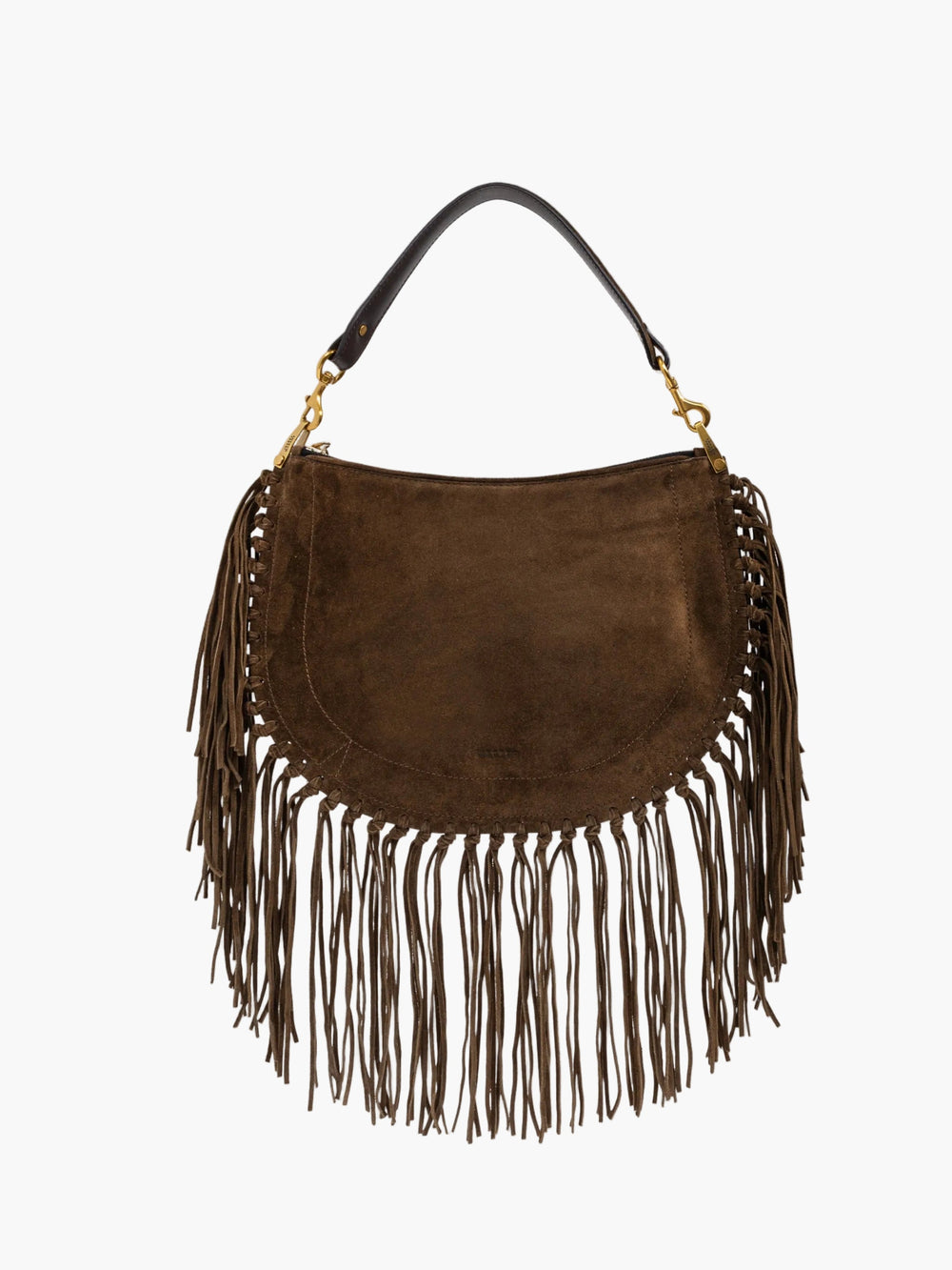 Isabel Marant Bag Oskan Soft Zip Shoulder Strap Bronze