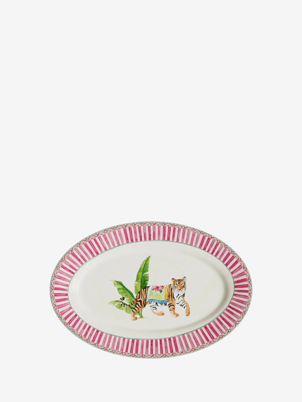 Lisa Corti Oval Tray 36X24,5 Porcelain Sariska Pink 36X24,5