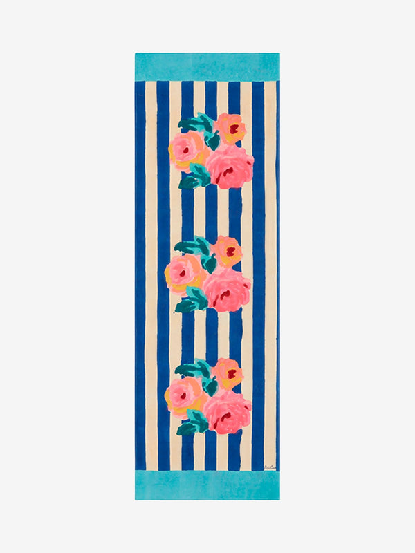Lisa Corti Double Mat Nizam Stripes Blue-Natural