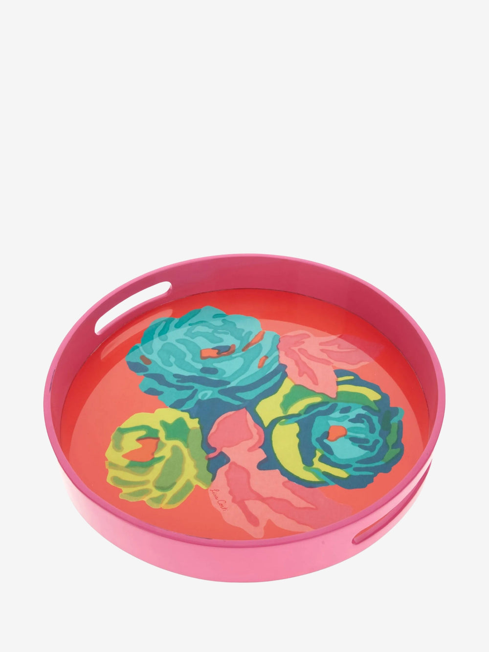 Lisa Corti Tray 35X35 Nizam Flw Geranium 35X35