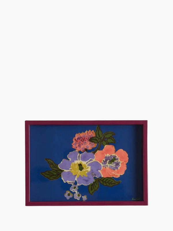 Lisa Corti Mini Tray 18X12,5X2,5 Dandelion Blue 18X12,5X2,5