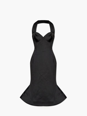 Marc Jacobs Dress Sculpted Satin Halte Black