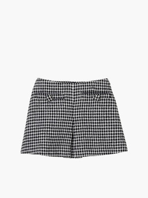 Marc Jacobs Skirt Mini Gingham Tweed Black Multi