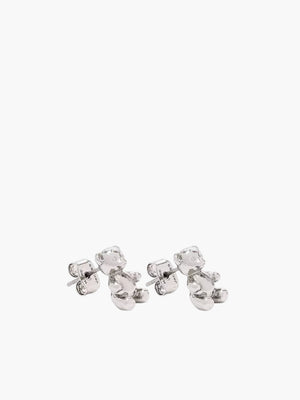 Marc Jacobs Teddy Bear Stud Earrings Light Anti