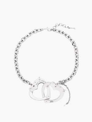 Marc Jacobs Heart Handcuff Necklace Light Anti