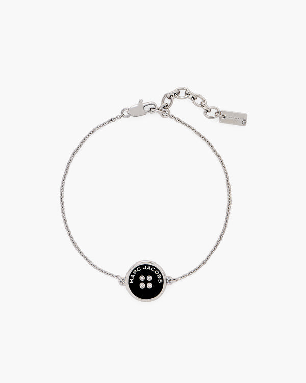 Marc Jacobs Bracelet Button Chain Silver/Black
