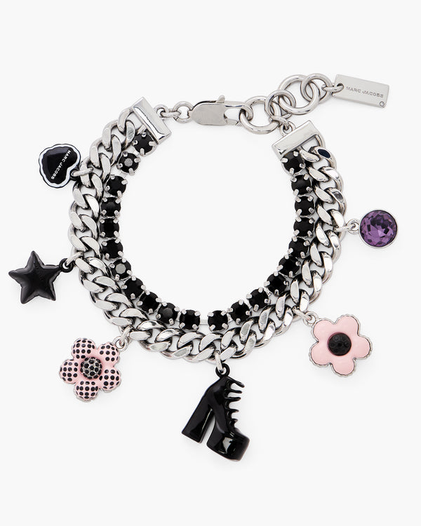Marc Jacobs Bracelet Mini Icon Dot Charm Silver/Multi