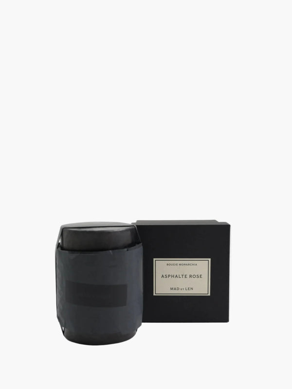 Mad Et Len   Bougie Monarchia Small Black Wax (Asphalte Rose)