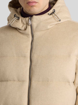 Etro Down Jacket W/ Welt Pkt Tan