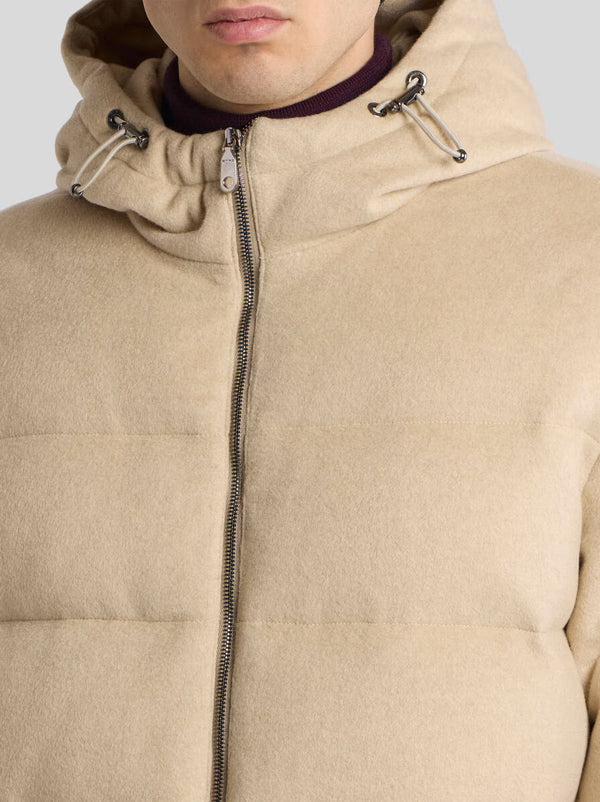 Etro Down Jacket W/ Welt Pkt Tan