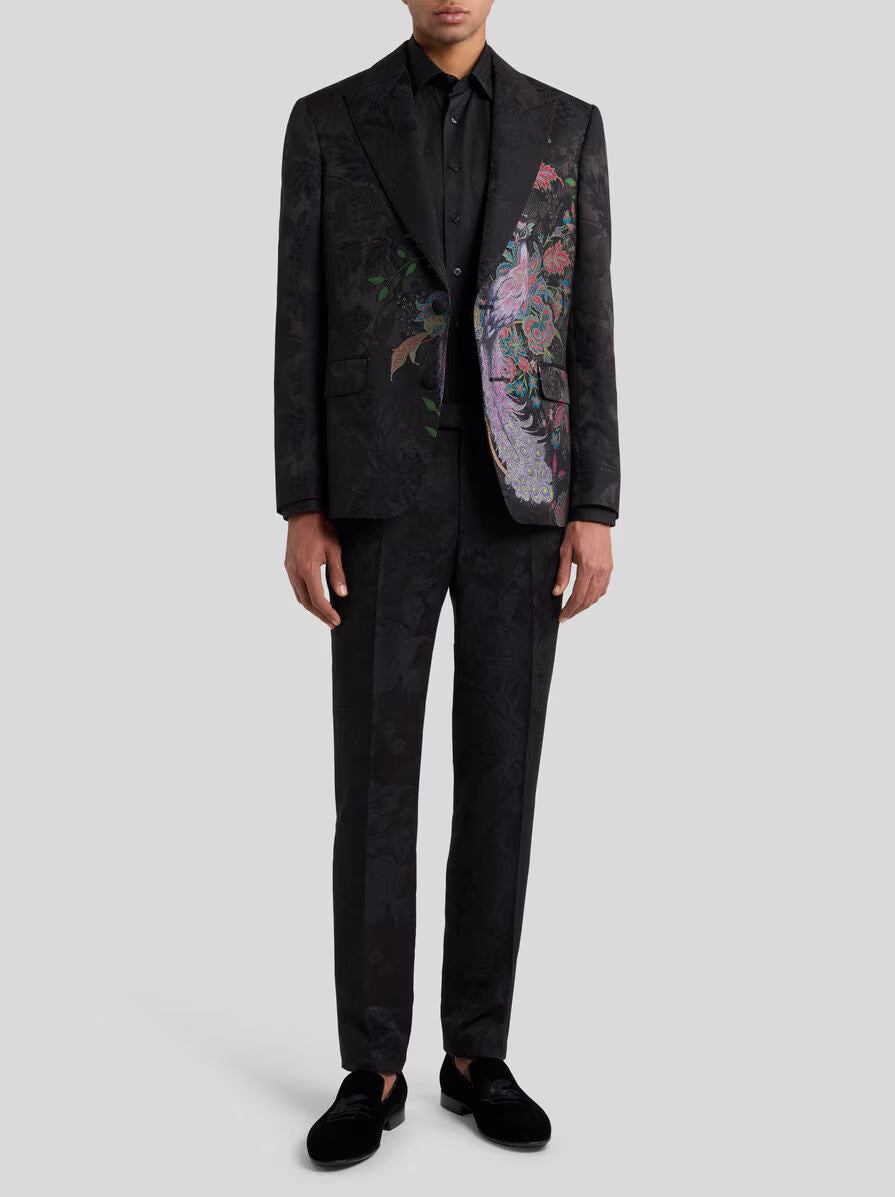 Etro Blazer Evening Peacock-Floral Black-Multi