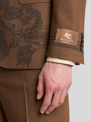 Etro Blazer Floral Print Brown