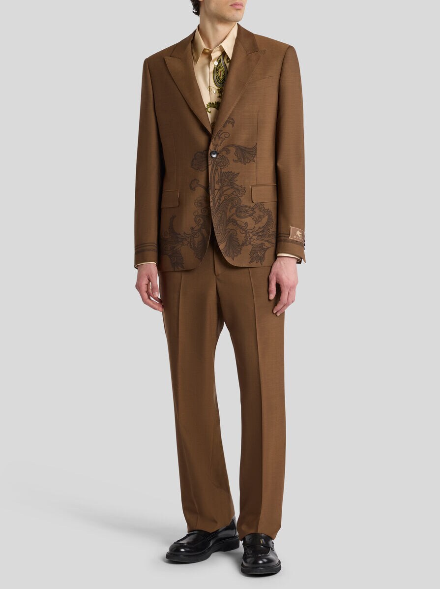 Etro Blazer Floral Print Brown