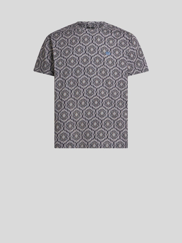 Etro T-Shirt Roma Paisley Print Multi