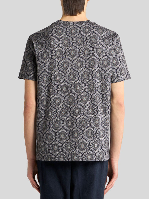 Etro T-Shirt Roma Paisley Print Multi